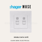 Hager Muse RJ45 Cat6 Data Socket | Guan Seng Electrical Singapore