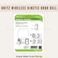 Britz Wireless Kinetic Battery-Free Door Bell Set K636AC