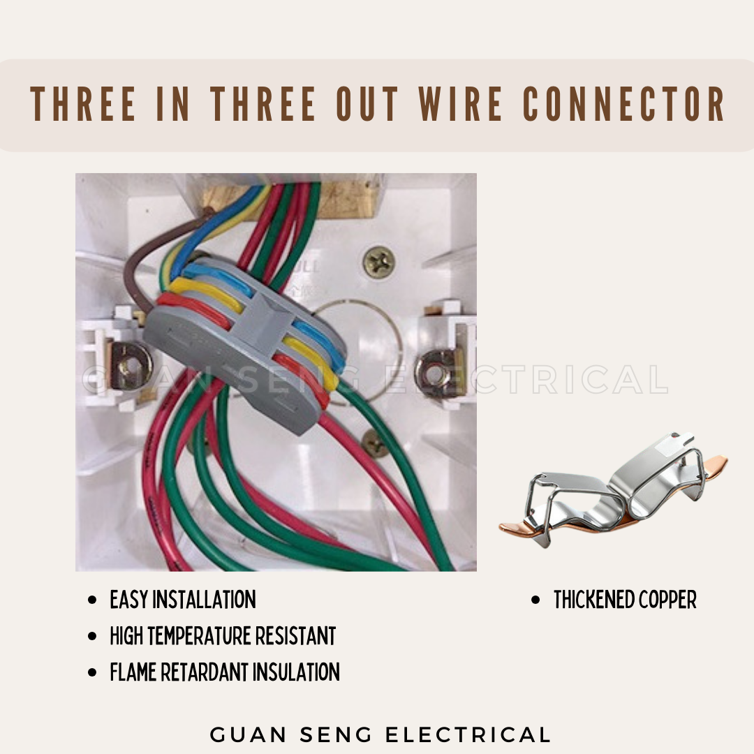[Bundle] Three In Three Out Wire Connector