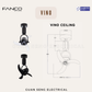 FANCO Vino 18" DC Motor Ceiling / Wall Mounting Fan