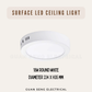 Premium Luz LED 12W 18W 24W Ceiling light Surface Mounted Downlight