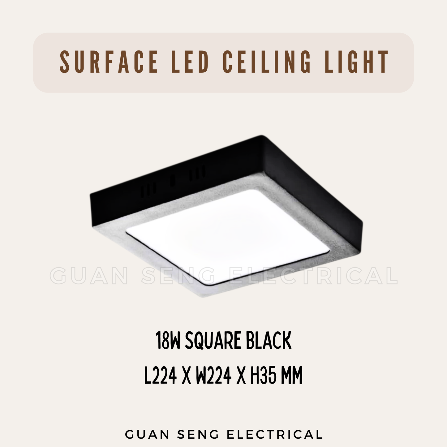 Premium Luz LED 12W 18W 24W Ceiling light Surface Mounted Downlight