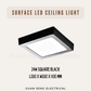 Premium Luz LED 12W 18W 24W Ceiling light Surface Mounted Downlight