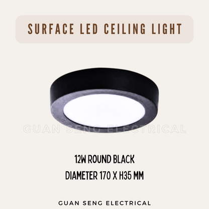 Premium Luz LED 12W 18W 24W Ceiling light Surface Mounted Downlight