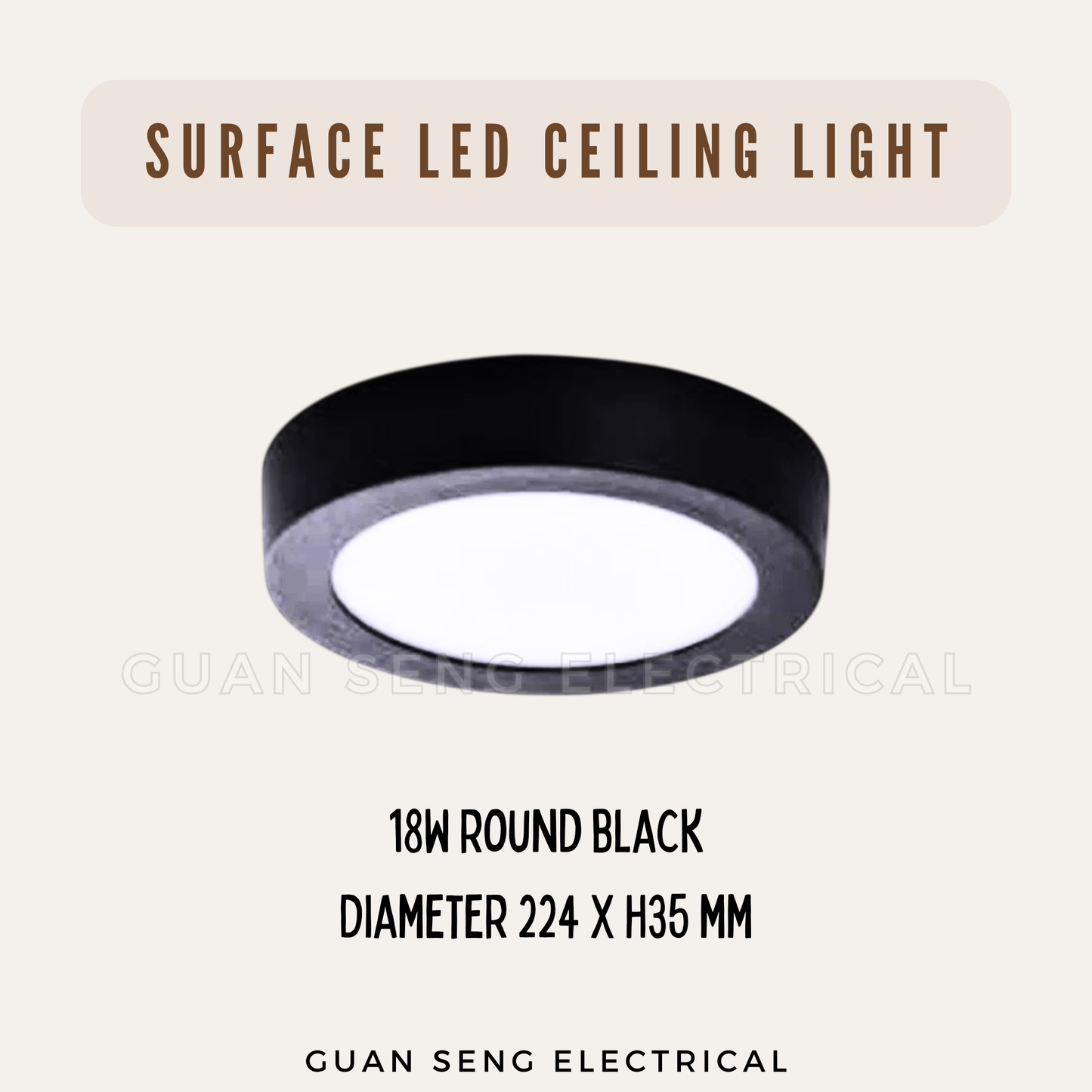 Premium Luz LED 12W 18W 24W Ceiling light Surface Mounted Downlight