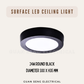 Premium Luz LED 12W 18W 24W Ceiling light Surface Mounted Downlight