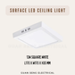 Premium Luz LED 12W 18W 24W Ceiling light Surface Mounted Downlight