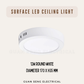 Premium Luz LED 12W 18W 24W Ceiling light Surface Mounted Downlight