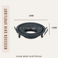 Recessed GU10 Spotlight Downlight Round Black White