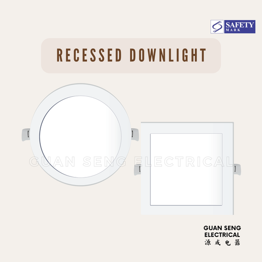 Recessed Ultra Slim LED Downlight 6W 9W 12W Square Round