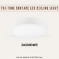 Premium Tri-Tone 3Tone LED Ceiling light Surface Mounted Downlight 12W 18W 24W