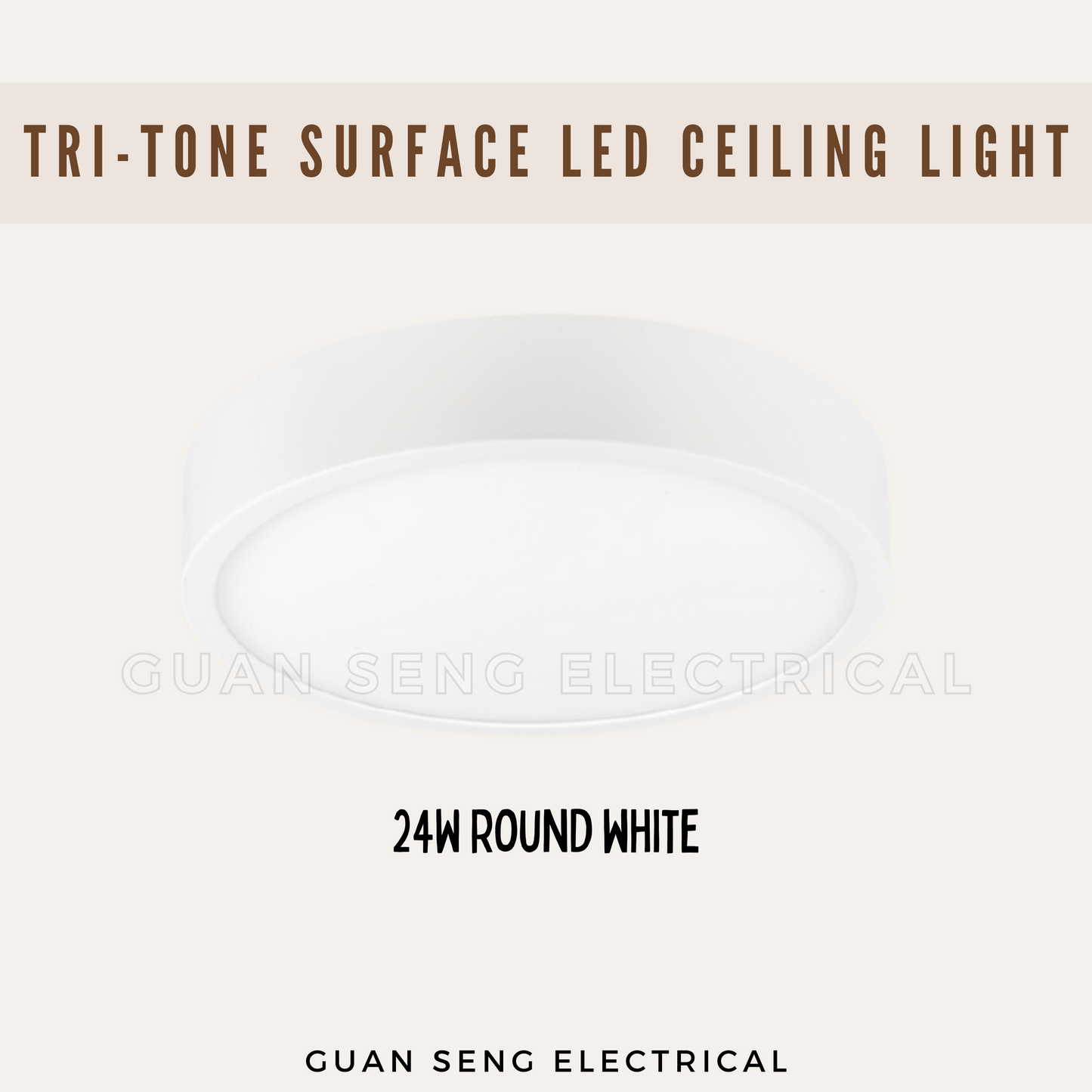 Premium Tri-Tone 3Tone LED Ceiling light Surface Mounted Downlight 12W 18W 24W