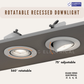 Rotatable Recessed Downlight 12W 18W Daylight Cool White Warm White Tri Tone | Guan Seng Electrical