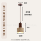Terra Stone Pendant Light E27 Bulb | Guan Seng Electrical
