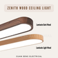 Zenith Wood LED Ceiling Light