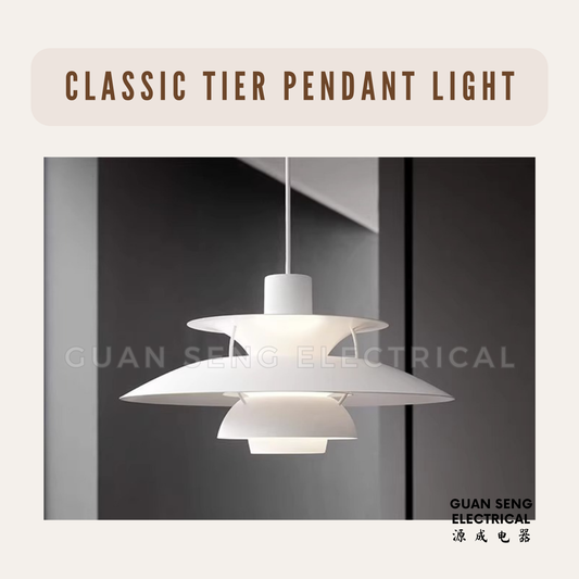 Classic Tier Pendant Light E27 Bulb | Guan Seng Electrical