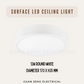 Premium Luz LED 12W 18W 24W Ceiling light Surface Mounted Downlight
