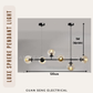 Luxe Sphere Chandelier Pendant Light E27 Bulb Black with Smokey Grey Cognac | Guan Seng Electrical