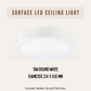 Premium Luz LED 12W 18W 24W Ceiling light Surface Mounted Downlight