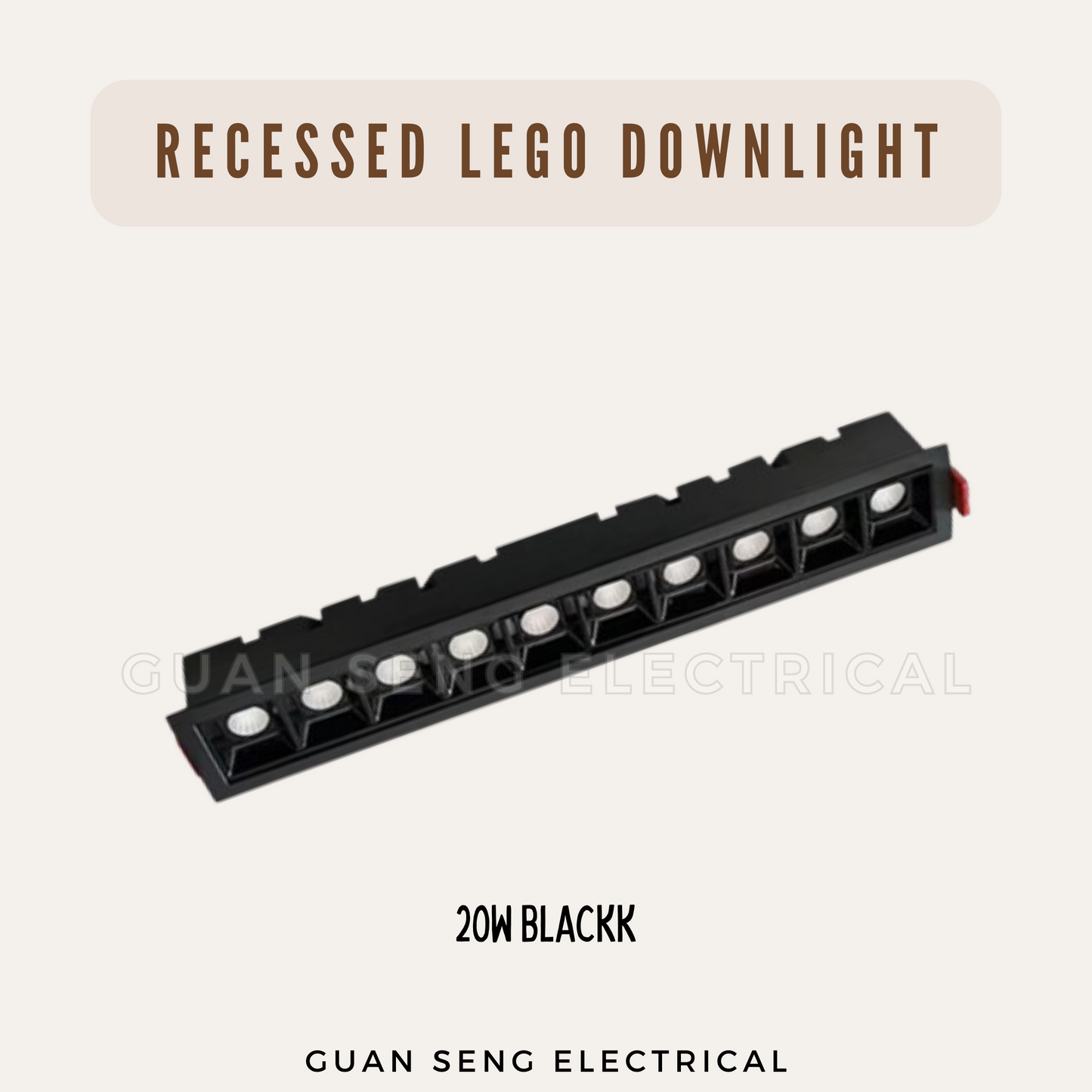 Linear LED Recessed Lego Downlight 10W 20W