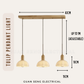 Tulip Glass Pendant Light E27 Bulb | Guan Seng Electrical