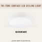 Premium Tri-Tone 3Tone LED Ceiling light Surface Mounted Downlight 12W 18W 24W