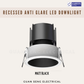 Recessed Anti Glare LED Spotlight Downlight 12W 15W