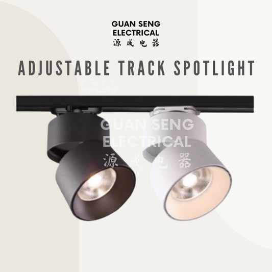 Adjustable LED Track Spotlight Black White