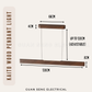 Kaito Wood Pendant Light 40W 3Tone Tri-tone