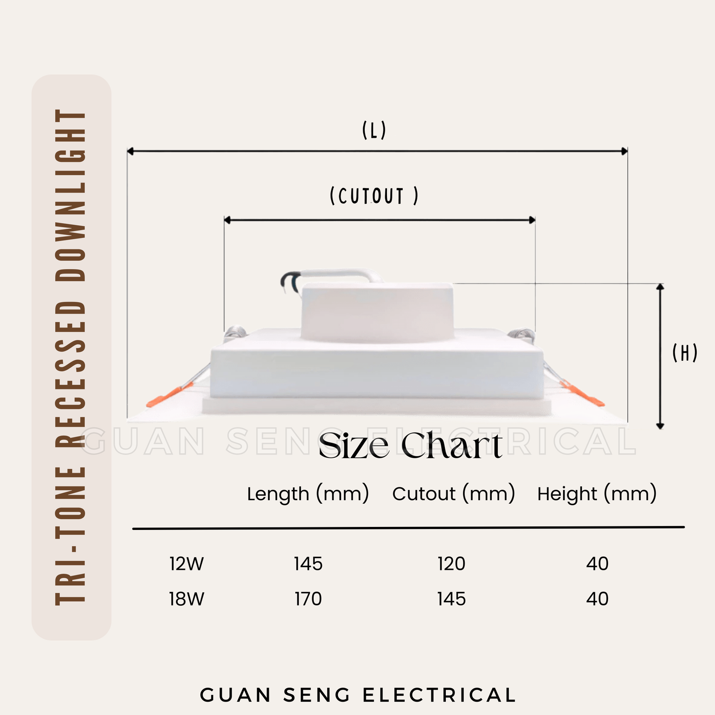 Tri-Tone Round Recessed Downlight 12W 18W Warm White Cool White Daylight