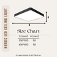 Nordic Black White Square Ceiling Light Daylight 3Tone