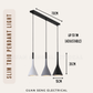 Slim Trio Pendant Light E27 Bulb
