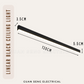 Linear Black Ceiling Light
