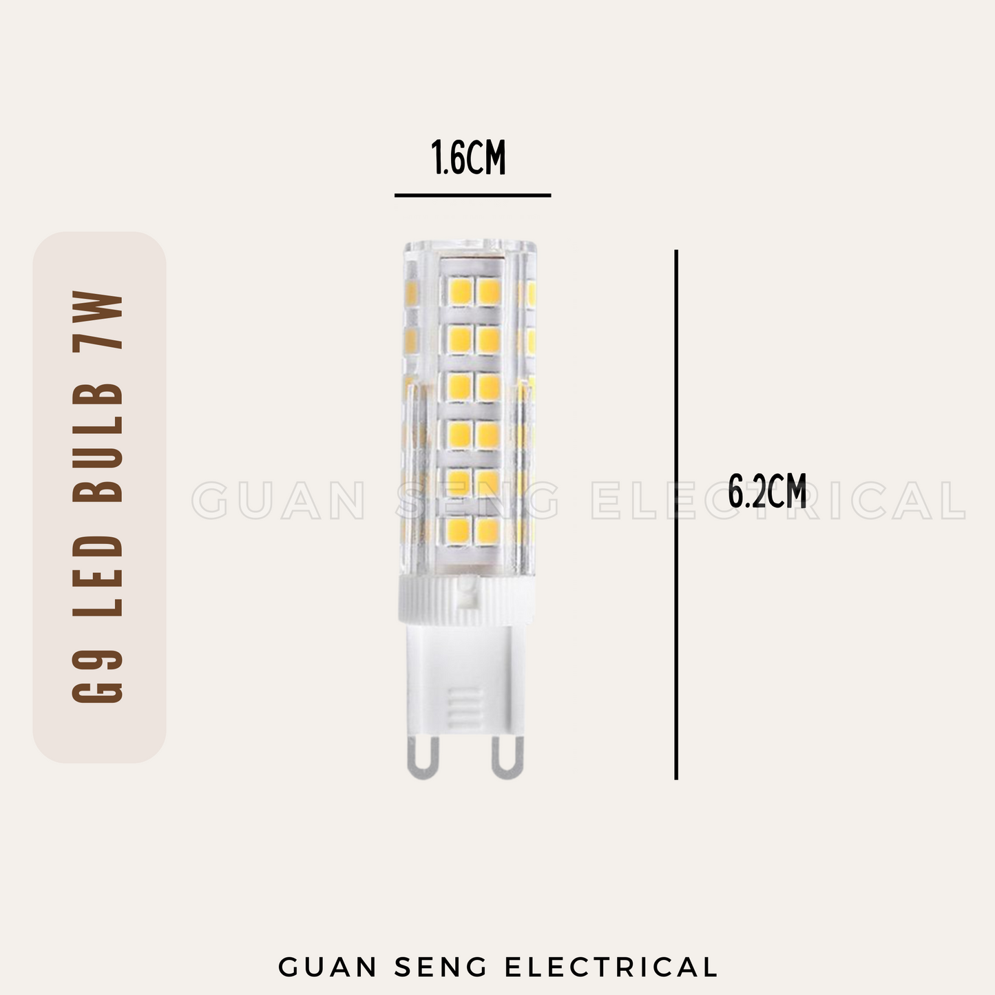 [BUNDLE] G9 7W LED Bulb Daylight Cool White Warm White Tri-tone