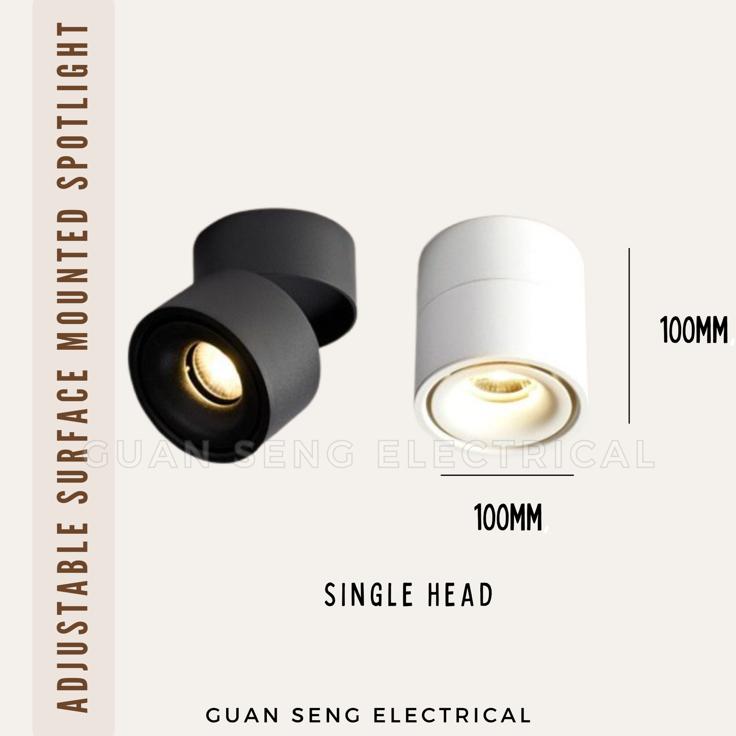Premium Adjustable Surface Mounted Spotlight 10W 20W