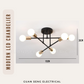 Modern LED Chandelier Ceiling Light E27 Bulb 6 Head