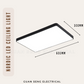 Nordic Black White Rectangle Ceiling Light