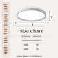 White Dual-Tone Ceiling Light