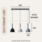 Oslo Pendant Light E27 Bulb Single Head 3 Heads