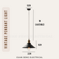 Vintage Pendant Light Black E27 Bulb | Guan Seng Electrical
