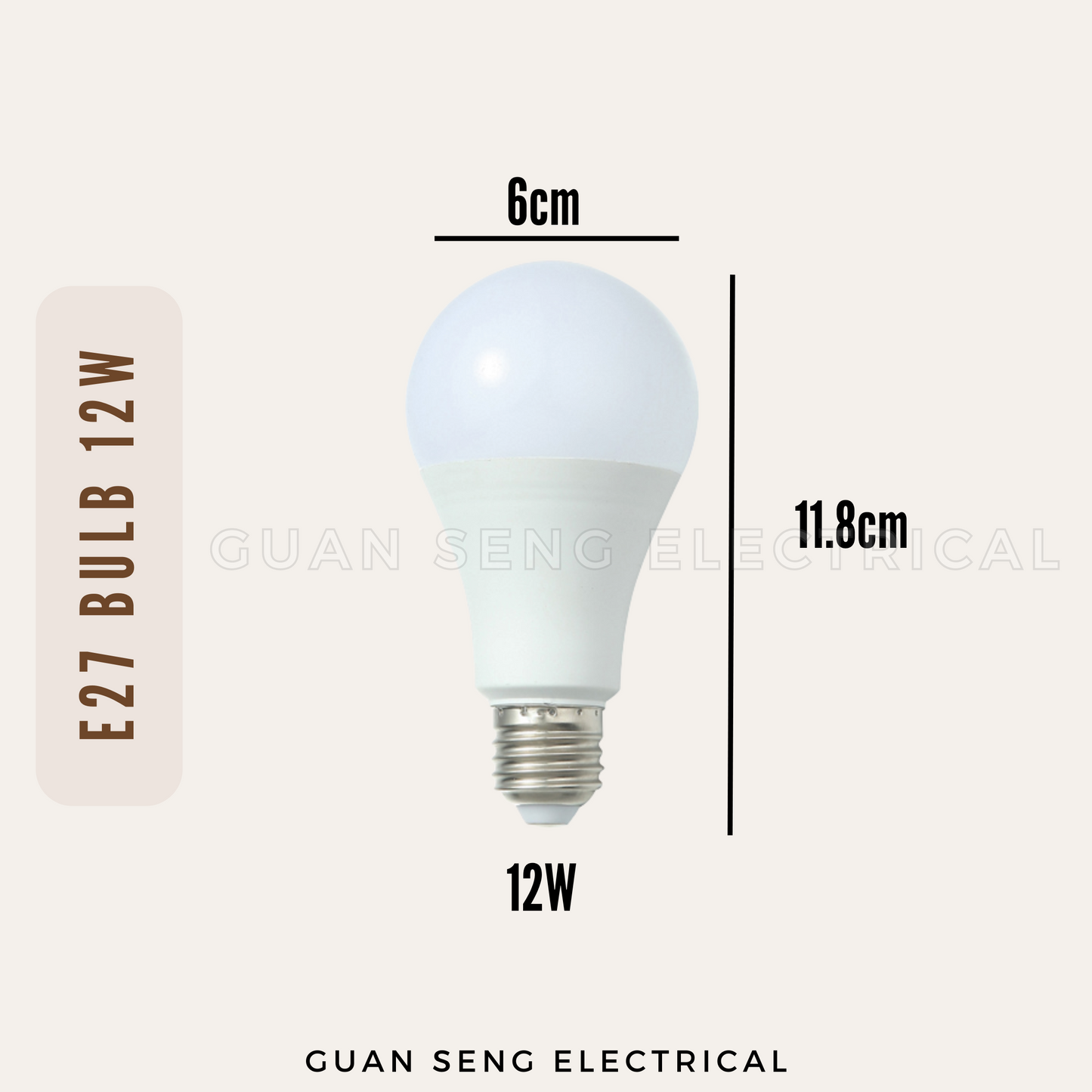 E27 Lightbulb 12W Warm White Cool White Daylight 3Tone Tri-tone