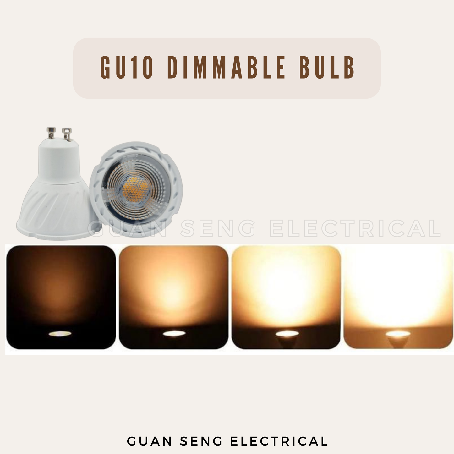 GU10 Dimmable LED Bulb 5W Warm White Spotlight Track Light Downlight