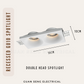 Gypsum Recessed GU10 Spotlight Downlight