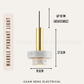 Marble Pendant Light GU10 Bulb