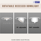 Rotatable Recessed Downlight 12W 18W Daylight Cool White Warm White Tri Tone | Guan Seng Electrical