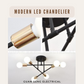 Modern LED Chandelier Ceiling Light E27 Bulb 6 Head
