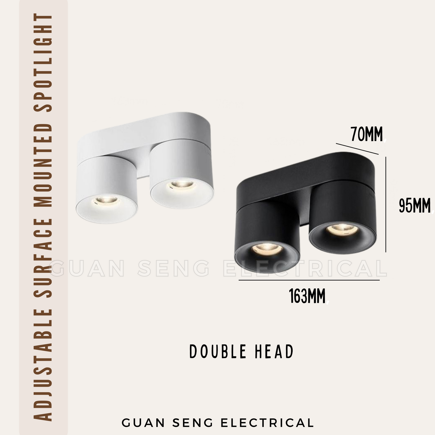 Adjustable Surface Mounted Spotlight 10W 20W