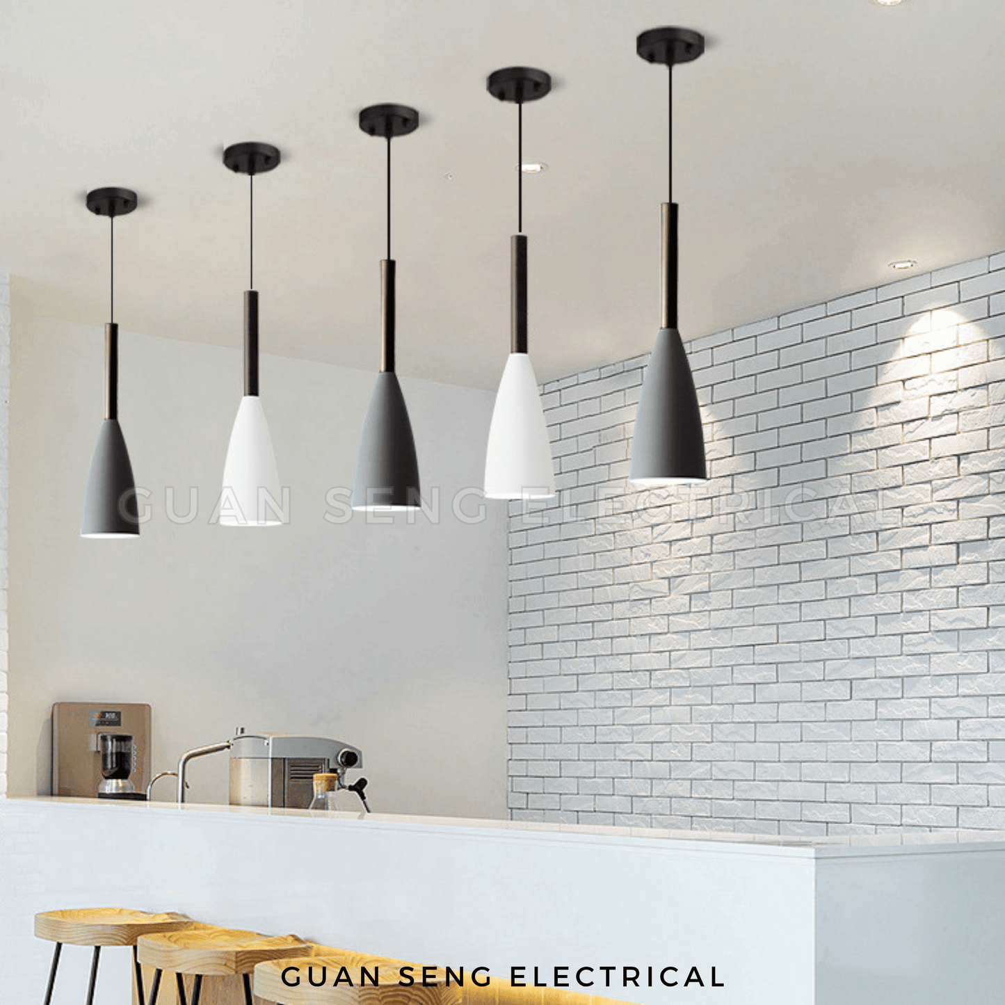 Arctic Pendant Light E27 Bulb Single Head 3 Heads