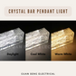 Crystal Bar Pendant Light 72W 3Tone Tri-tone | Guan Seng Electrical