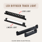 LED Diffuser Track Light 20W 24W 40W Black White | Guan Seng Electrical